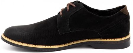 Buty męskie skórzane casual 859L czarne - zdjęcie 2