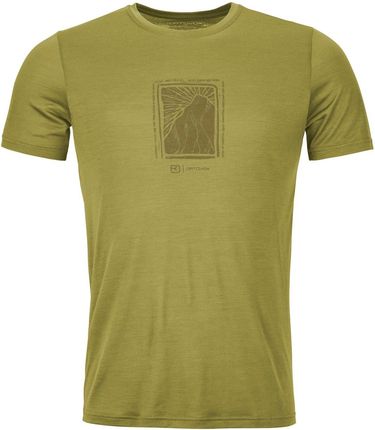 Koszulka męska Ortovox 120 Cool Tec Mtn Cut Ts M Wielkość: M / Kolor: zielony