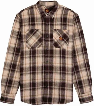 koszula SANTA CRUZ - Apex L/S Shirt Brown Check (BROWN CHECK) rozmiar: XL
