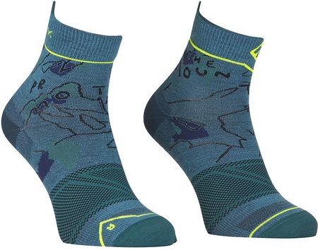 Skarpety męskie Ortovox Alpine Light Quarter Socks M Rozmiar skarpet: 45-47 / Kolor: niebieski