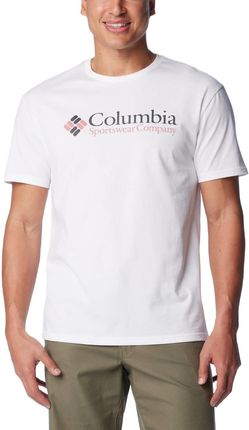 Koszulka męska Columbia CSC BASIC LOGO biała 1680053117