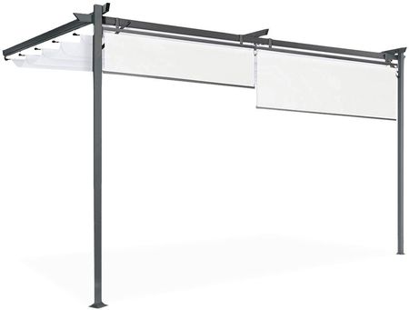 Pergola tarasowa przyścienna SPRINT WALL PLUS 4x2,7m Anthracite/White - HARDMAISTER