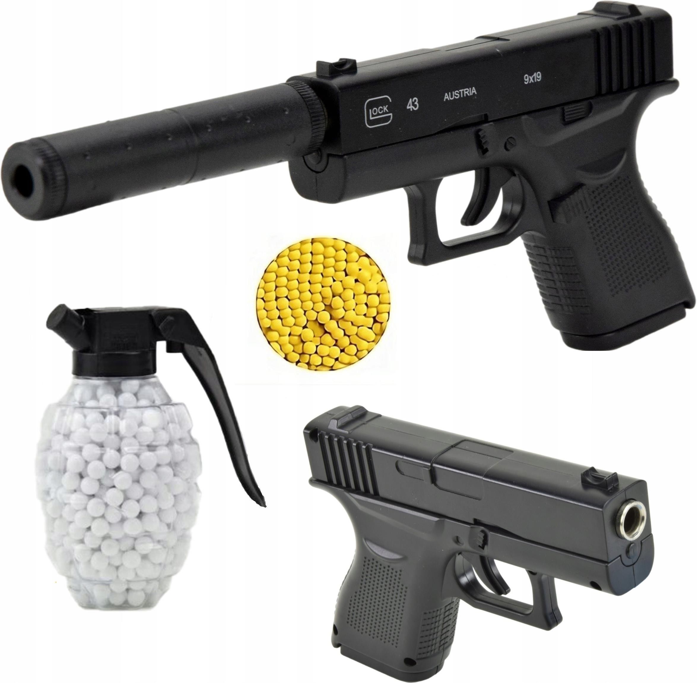 PISTOLET NA KULKI Z TŁUMIKIEM + 800 KULEK GRATIS - Ceny i opinie - Ceneo.pl