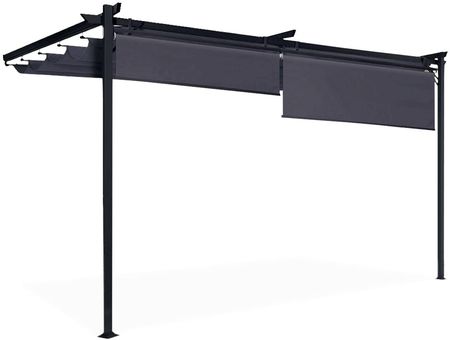 Pergola tarasowa przyścienna SPRINT WALL PLUS 4x2,7m Anthracite/Grey - HARDMAISTER