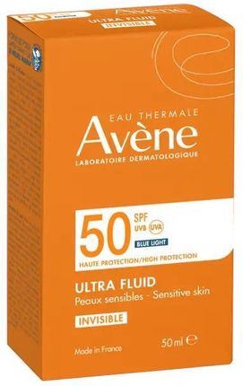 Avene Eau Thermale Wysoka Ochrona Przeciwsłoneczna Ultra Fluid Niewidoczny Na Skórze Spf50 50Ml