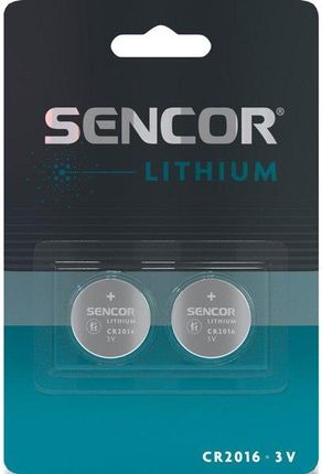 Sencor Bateria litowe CR2016 3V 2-pack (SBACR20162BPLI)