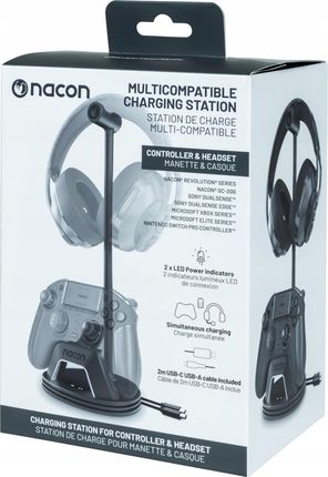 Nacon Stacja ładująca do kontrolerów i słuchawek PS5/Xbox Series/Nintendo Switch