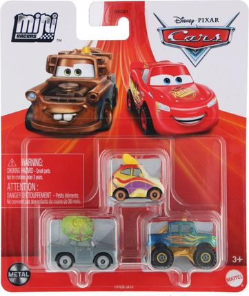Mattel Cars Auta - Zestaw 3 pojazdów wyścigowych GKG01 HTR08