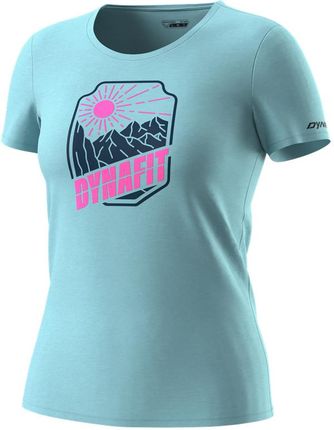 Koszulka damska Dynafit Graphic Co W S/S Tee Wielkość: L / Kolor: turkusowy