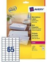 Avery Etykiety Adresowe Zweckform L7651-25, 1625 Etykiet, 38,1x21,2 Mm, Technologia Quick Peel