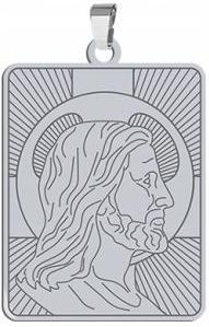 Srebrny Medalik Pan Jezus Srebro 925 Komunia Bierzmowanie GRAWER GRATIS