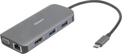 Deltaco USBC-HDMI25 - 9-in-1 USB-C Docking Station (USBCHDMI25)