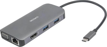 Deltaco USBC-HDMI25 - 9-in-1 USB-C Docking Station (USBCHDMI25)