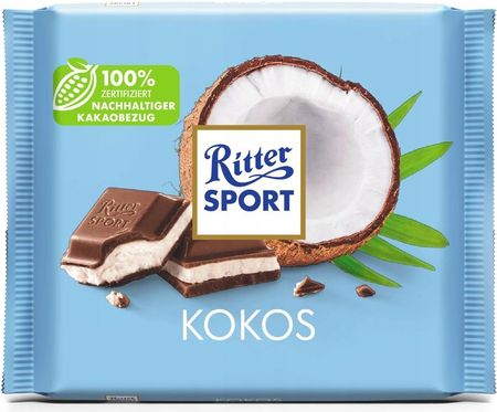 Ritter Sport Kokos Czekolada Mleczna Z Kremowym Nadzieniem Kokosowym 100g