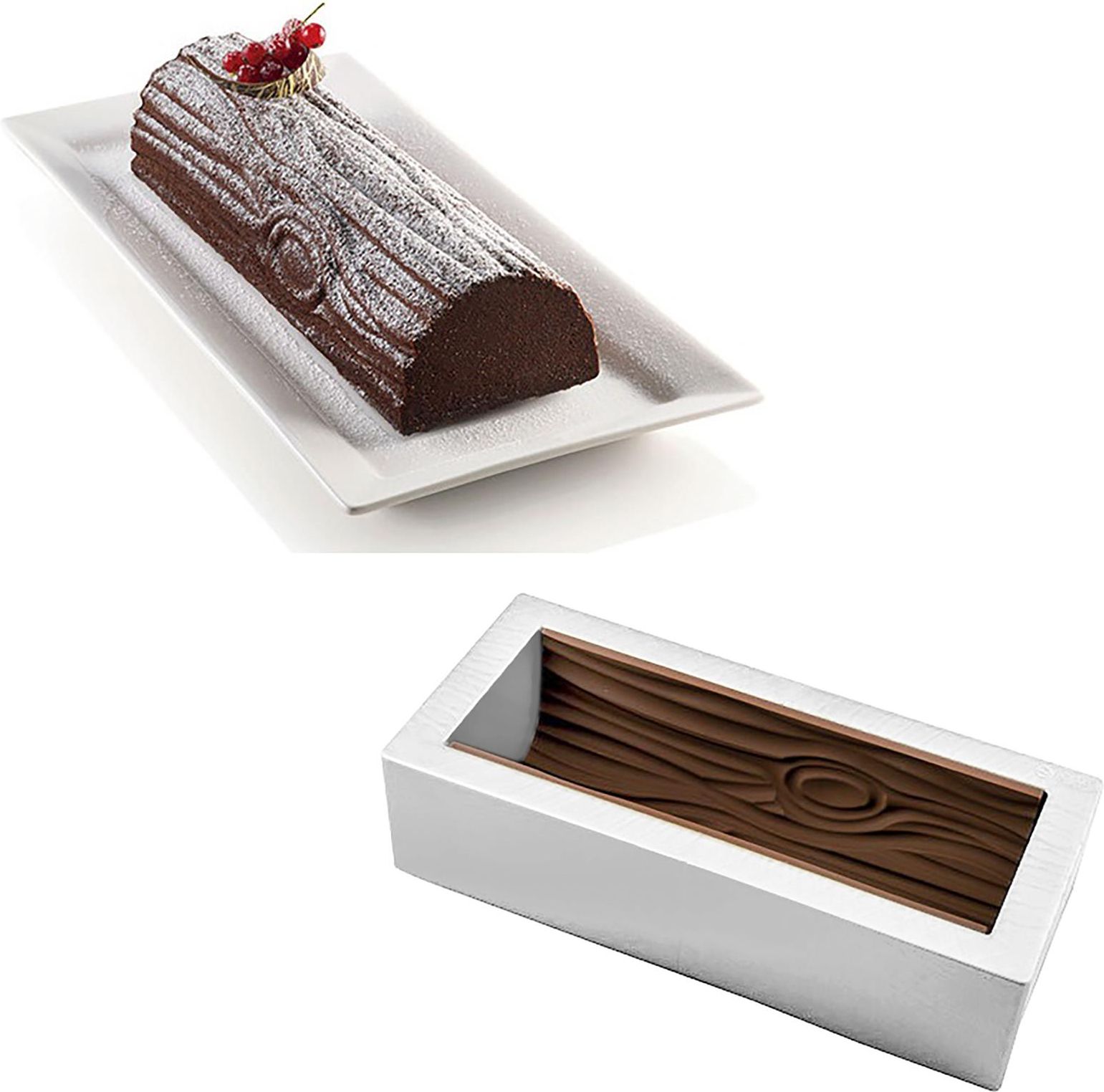 KIT MAGIC WOOD - STAMPO IN SILICONE BUCHE TAPPETO IN SILICONE - Kit De