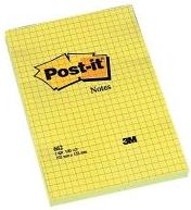 3M Karteczki Samoprzylepne W Kratę, Żółte Post-It 102x152mm (100 Kartek)