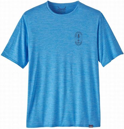 Koszulka męska Patagonia M's Cap Cool Daily Graphic Shirt - Lands Wielkość: XL / Kolor: niebieski