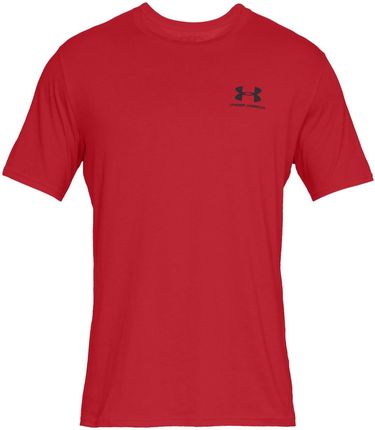 Koszulka męska Under Armour Sportstyle Left Chest SS Wielkość: XL / Kolor: czerwony