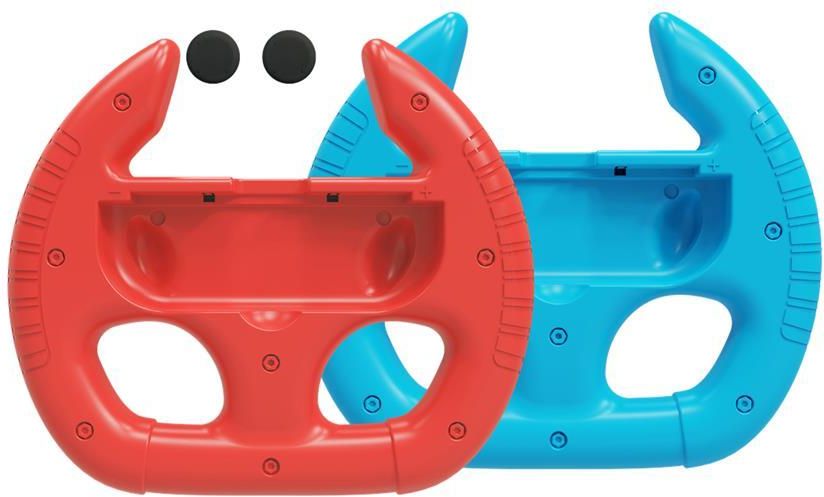 STEALTH Joy-Con Racing Wheels for Nintendo Switch Twin Pack Red/Blue ...