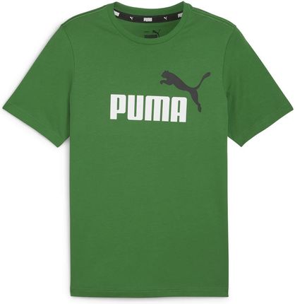 Męska Koszulka z krótkim rękawem Puma Ess+ 2 Col Logo Tee 58675986 – Zielony