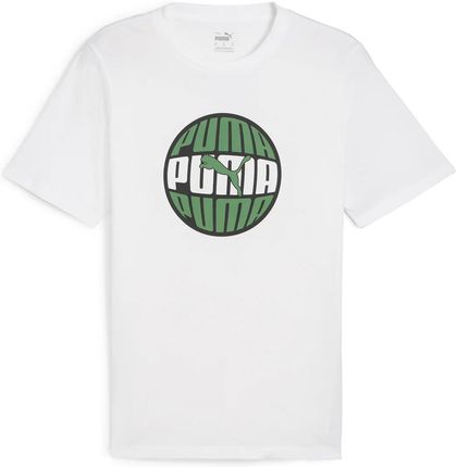 Męska Koszulka z krótkim rękawem Puma Graphics Circular Tee 68017402 – Biały