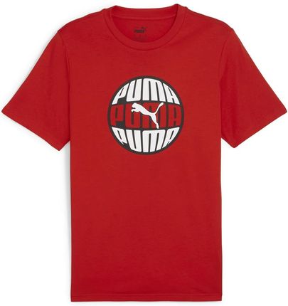 Męska Koszulka z krótkim rękawem Puma Graphics Circular Tee 68017411 – Czerwony