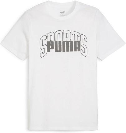 Męska Koszulka z krótkim rękawem Puma Graphics Collegiate Tee 68017702 – Biały