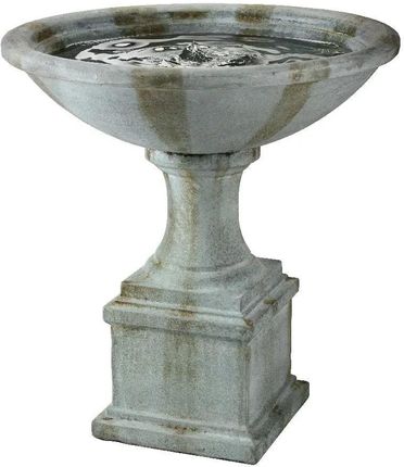Fontanna misa waza na kolumnie ogrodowa szara 78cm