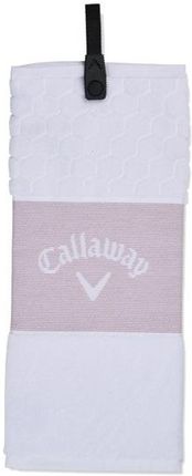 Ręcznik Do Kijów Golfowych Callaway Tri-Fold Biało-Różowy 40X53cm