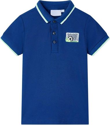 Koszulka dziecięca polo, ciemnoniebieska, 92