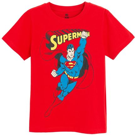 Cool Club, T-shirt chłopięcy, czerwony, Superman