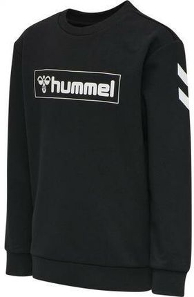 Hummel Czarna Klasyczna Bluza Bez Kaptura Logo YN0 HMP__122