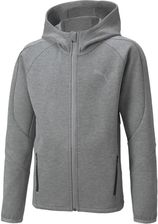 Zdjęcie Bluza z kapturem chłopięca Puma EVOSTRIPE FZ DK szara 84698903 - Myszków