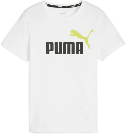 Dziecięca Koszulka z krótkim rękawem Puma Ess+ 2 Col Logo Tee B 58698532 – Biały