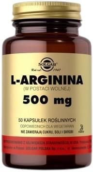 Solgar L-Arginina 500 Mg 50 kaps