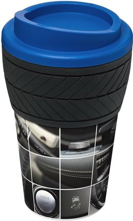 Upominkarnia Kubek Termiczny Z Serii Brite Americano Tyre Duży 350Ml Niebieski Polipropylen