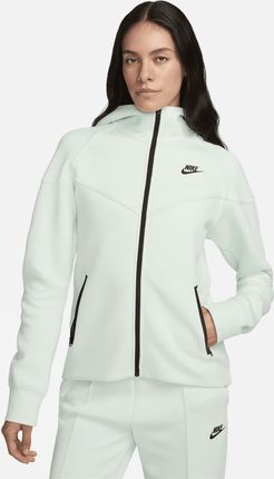 Damska bluza z kapturem i zamkiem na całej długości Nike Sportswear Tech Fleece Windrunner - Zieleń