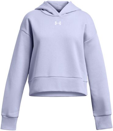 Bluza z kapturem Under Armour UA Rival Fleece Crop Hoodie-PPL 1379517-539 Rozmiar YXS