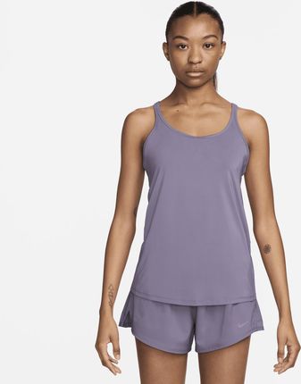 Damska koszulka bez rękawów wzmocniona paseczkami Dri-FIT Nike One Classic - Fiolet