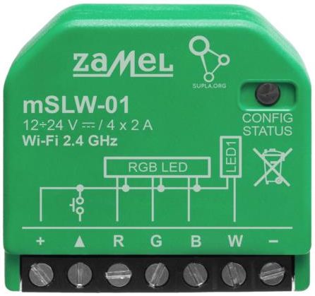 Supla Wifi Sterownik Led Rgbw Wi-Fi W Obudowie Mini Mslw-01 Mslw01