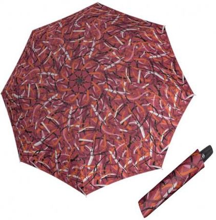 Hit Magic Moving Lines Red - w pełni automatyczna parasolka dla kobiet