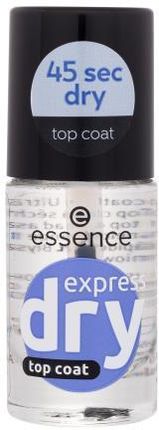 Essence Express Dry Top Coat Szybkoschnący Lakier Nawierzchniowy Z Błyszczącym Wykończeniem 8ml