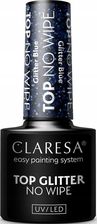Zdjęcie Claresa Top No Wipe Glitter Blue Galaktyczny Blaskkolorowy Lakier Hybrydowy 5G - Morawica