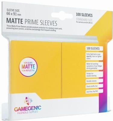Gamegenic Matte Prime CCG Sleeves 66x91mm Yellow (100)