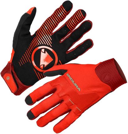 Rękawiczki Długie Endura Mt500 D3O Czerwony-Pomarańczowy