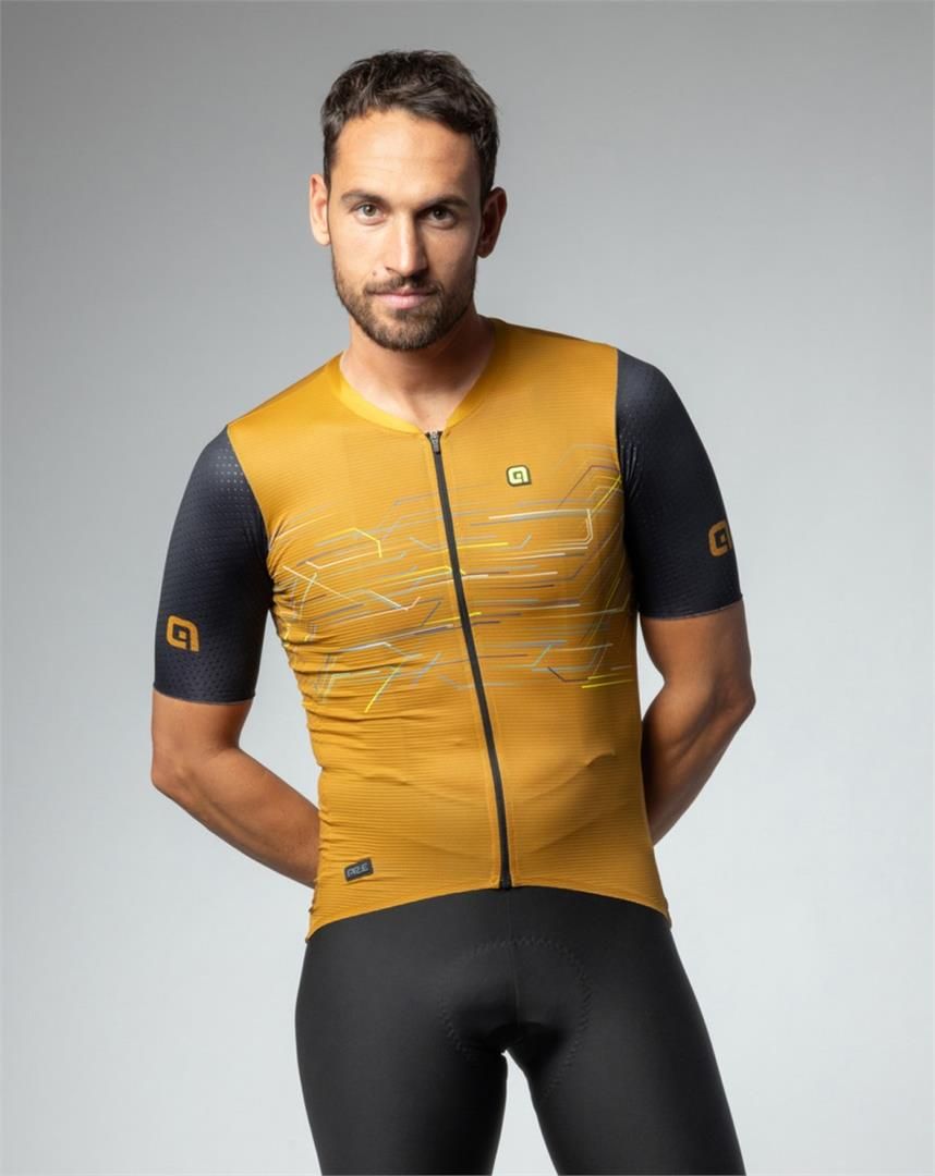 Koszulka Kolarska Ale Cycling Megabyte Żółty Ceny i opinie Ceneo.pl