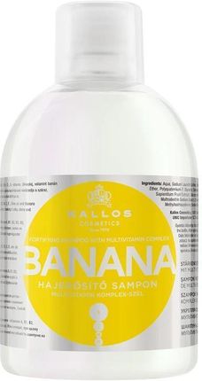 Kallos Kjmn Banana Fortifying Shampoo Wzmacniający Szampon Do Włosów Z Kompleksem Multiwitaminowym 1L