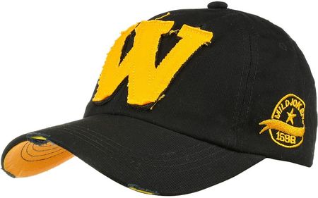 Czarna czapka z daszkiem baseballówka vintage uniwersalna cz-m-4