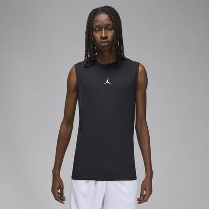 Męska koszulka bez rękawów Dri-FIT Jordan Sport - Czerń