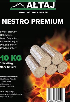 Brykiet Drzewny Nestro Ałtaj 480kg CN4401